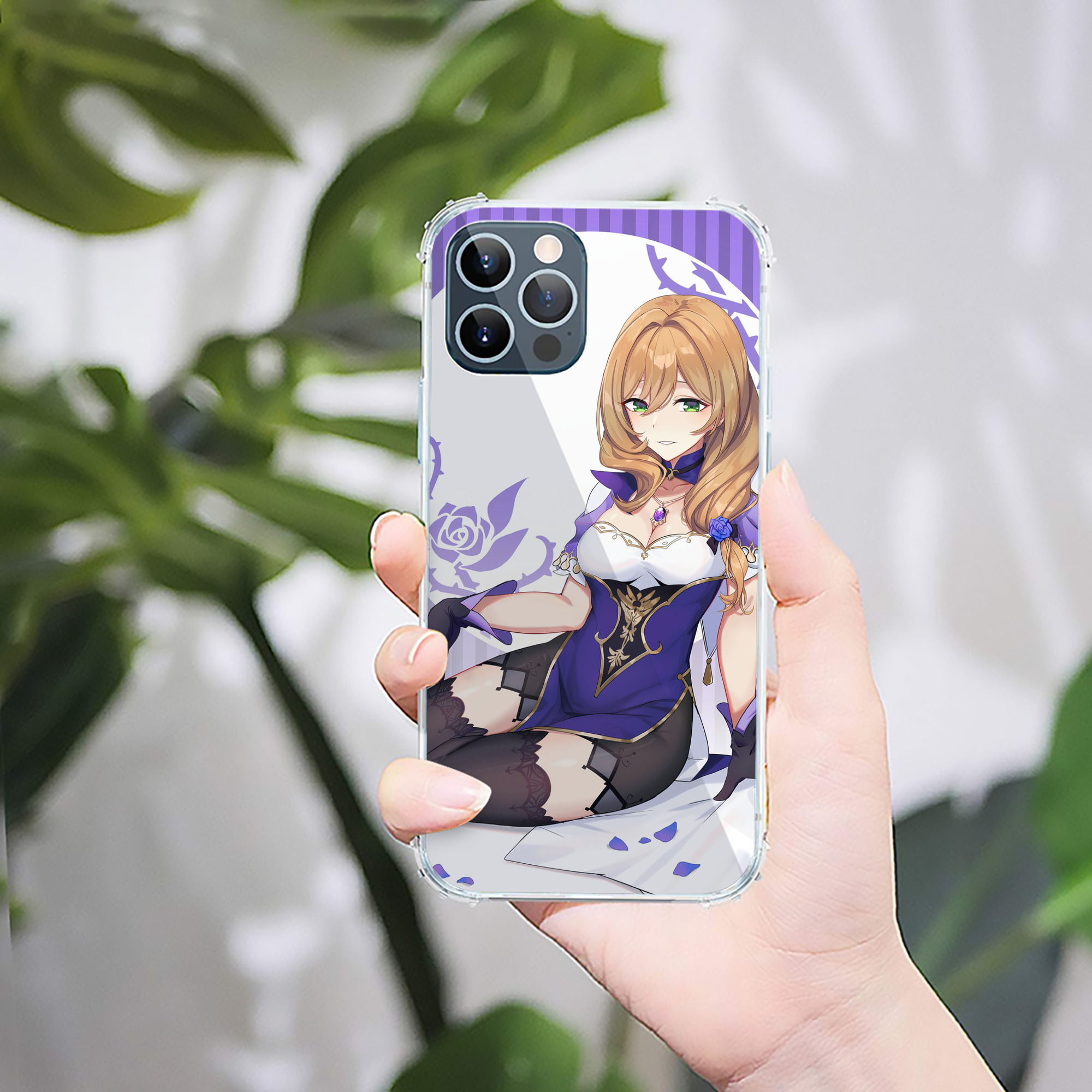 げんし神 genshin 【iPhone 12シリーズ対応】透明スマホケース（クリアソフトケース）